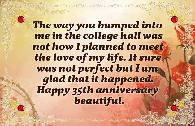 35Th Anniversary Wishes 35Th Anniversary Wishes