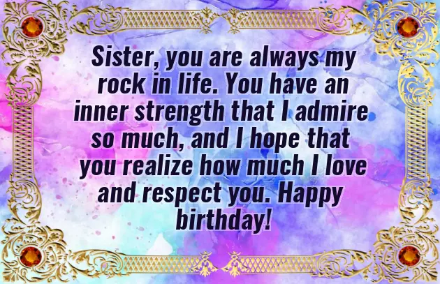 Birthday Day Wishes To Sister