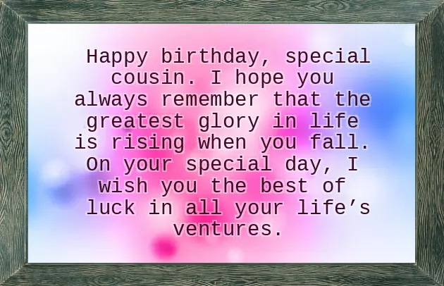 Birthday Greetings For Cousin Girl
