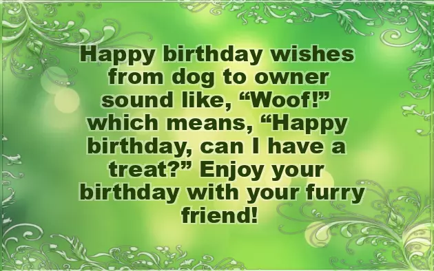 Birthday Wishes From The Dog Birthday Wishes From The Dog
