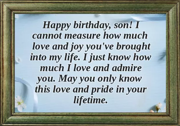 Free Birthday Poems For Son