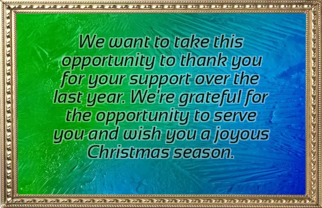Christmas Wishes For Business Customers