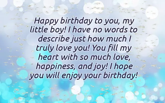 Birthday Wishes For My Son 2 Years Old