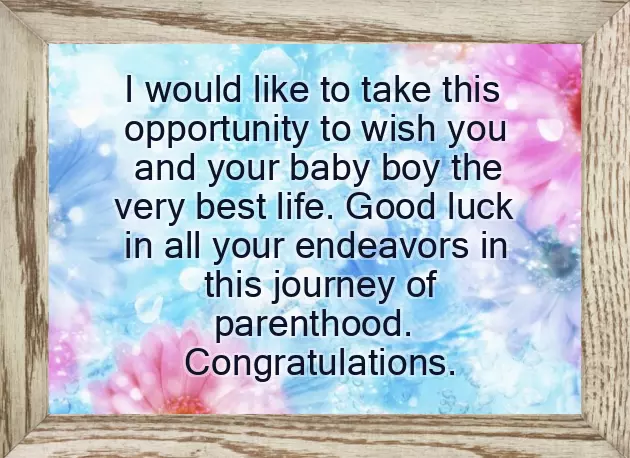Wishes For Blessed With Baby Boy