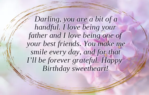 Emotional Birthday Wishes For Daughter From Father