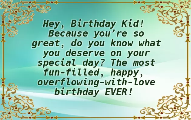 Birthday Words For Kids Birthday Words For Kids