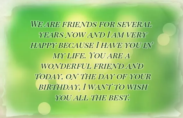 Happy Birthday My Best Friend Text