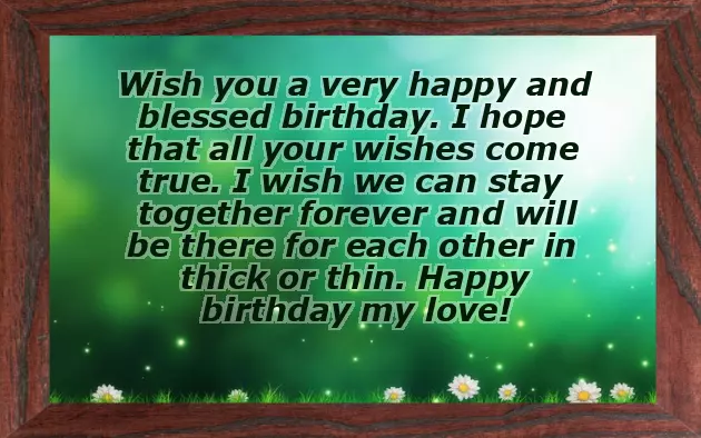 Romantic Romance Birthday Wishes For Boyfriend