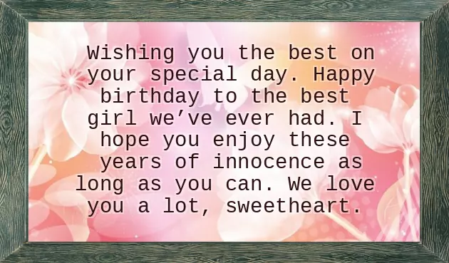 Birthday Day Wishes For Baby Girl Birthday Day Wishes For Baby Girl