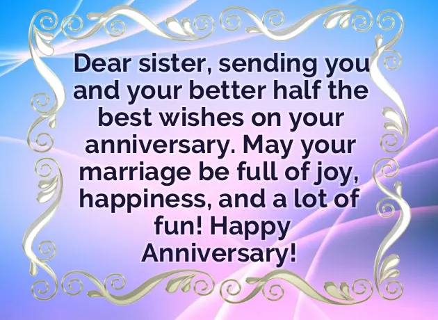 Happy Anniversary Sister And Jiju