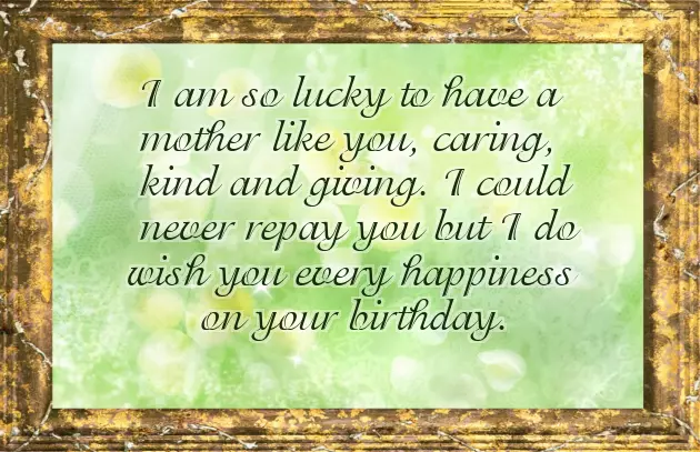 Birthday Greetings For Your Mother