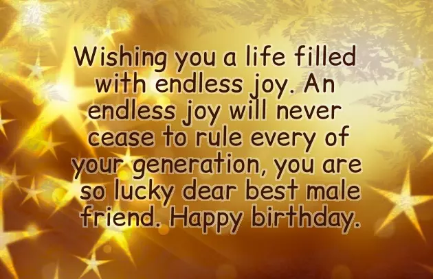 Birthday Wishes From Male To Female Friend