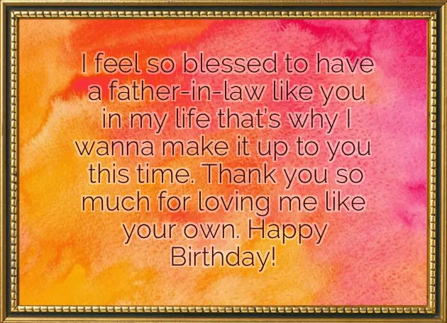 Birthday Wishes To Daughter In Law From Father In Law