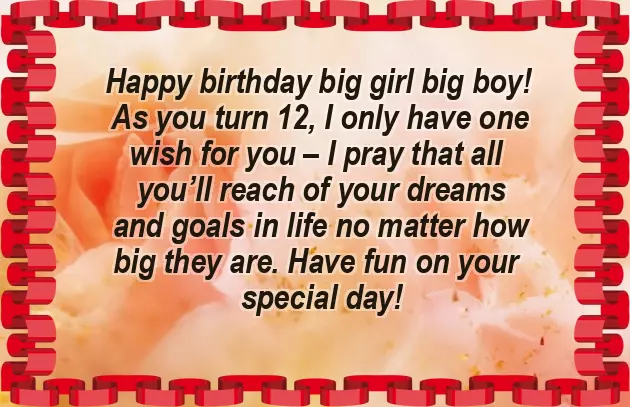 Birthday Wishes For 12 Year Old Son