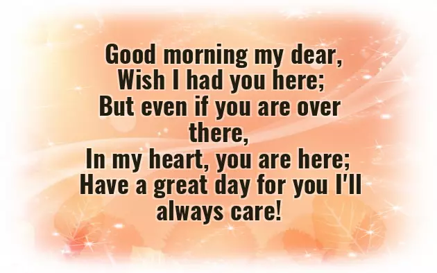 Morning Poem For Him