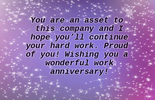Congratulations On 1St Work Anniversary