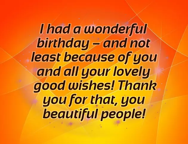 Quotes About Thank You For Birthday Wishes