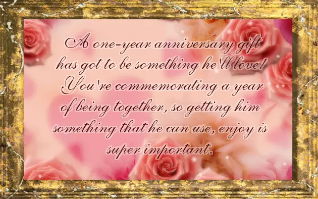 One Year Anniversary Gift Ideas