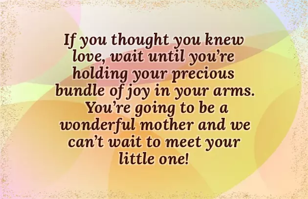 Baby Shower Message For Mom