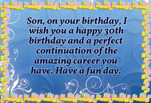 30Th Birthday Quotes For Son 30Th Birthday Quotes For Son