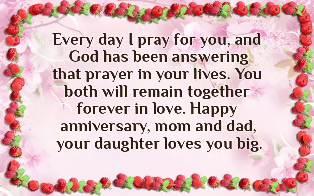 Anniversary Message To Mum And Dad