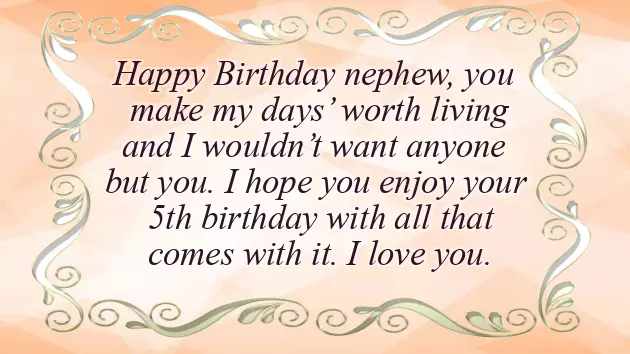 Birthday Wishes For Nephew 5 Year Old Birthday Wishes For Nephew 5 Year Old