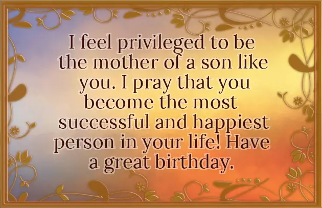 To Son Birthday Wishes
