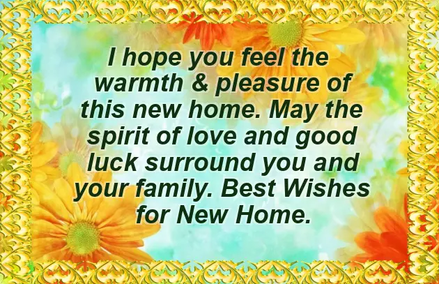 Best Wishes For New House Inauguration