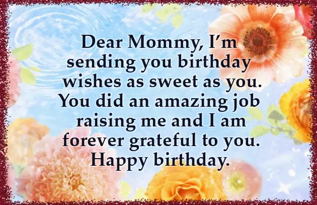 Sweet Birthday Messages For Mom Sweet Birthday Messages For Mom