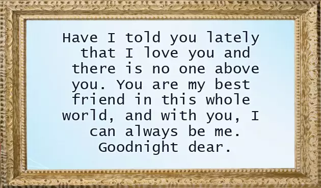 Good Night My Only Love Good Night My Only Love