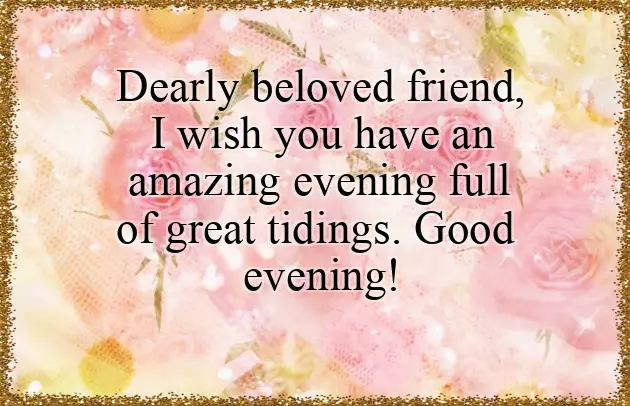 Good Evening Wish Good Evening Wish