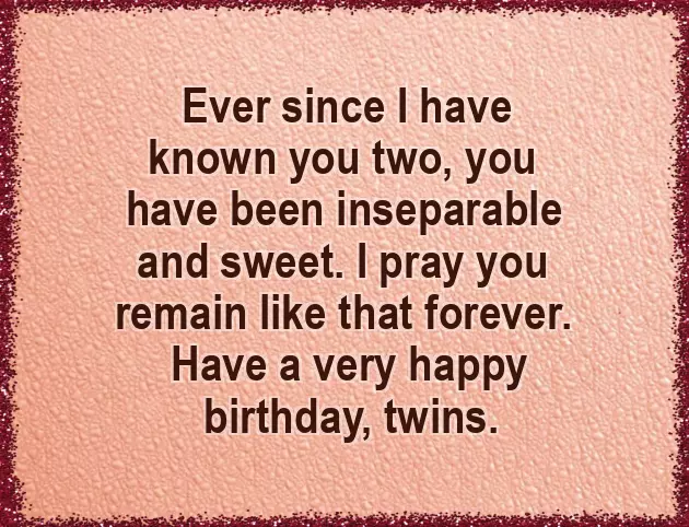 Twin Girls Birthday Wishes