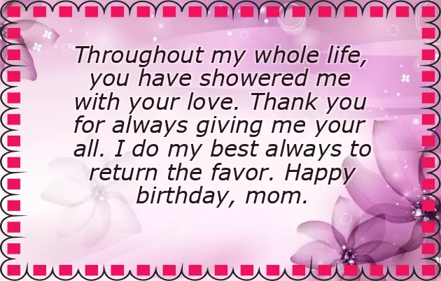 Words For Birthday Wishes