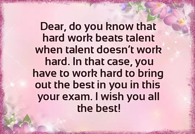 Exam Wishes For My Love Exam Wishes For My Love
