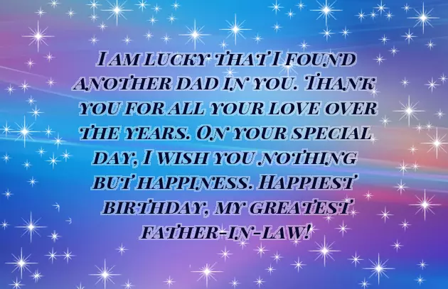 Birthday Wishes For A Father In Law