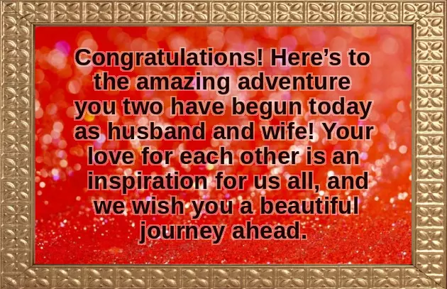 Wishes For The Newly Wedded Couple