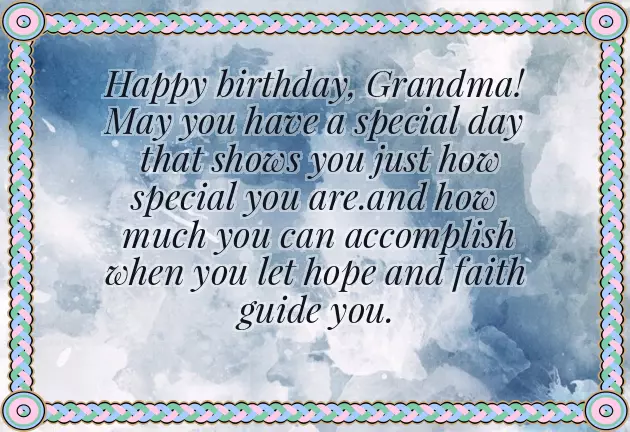 Birthday Wishes To Grandma