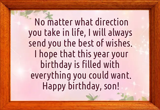 Son Special Birthday Wishes