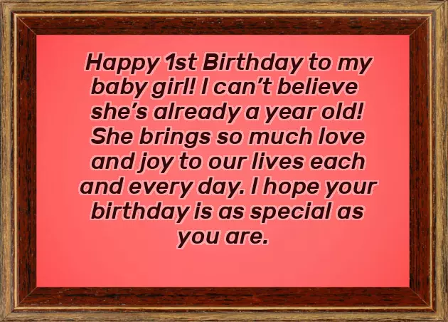 1 Birthday Quotes For Baby Girl 1 Birthday Quotes For Baby Girl