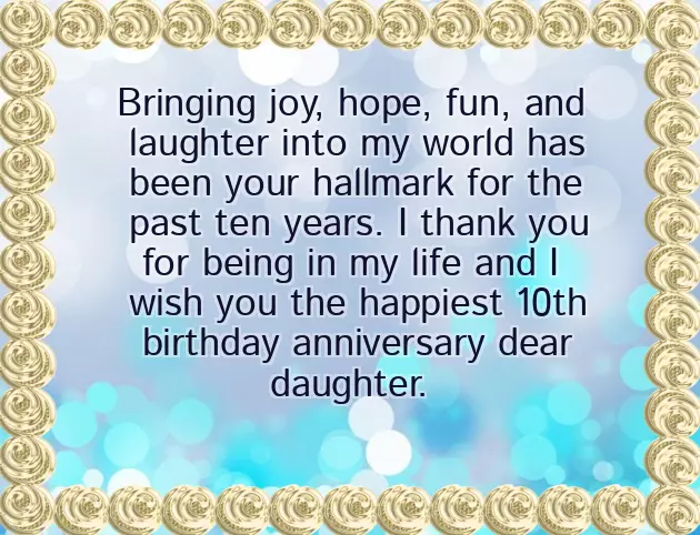 Birthday Wishes For Daughter On Her 10Th Birthday Birthday Wishes For Daughter On Her 10Th Birthday