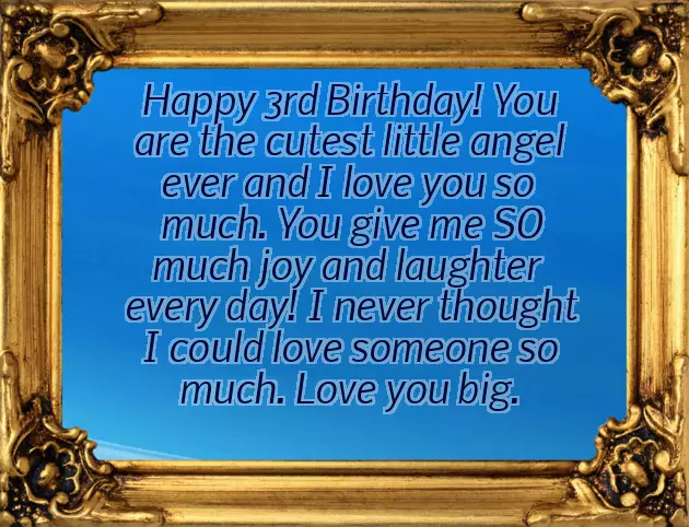 3Rd Birthday Boy Wishes