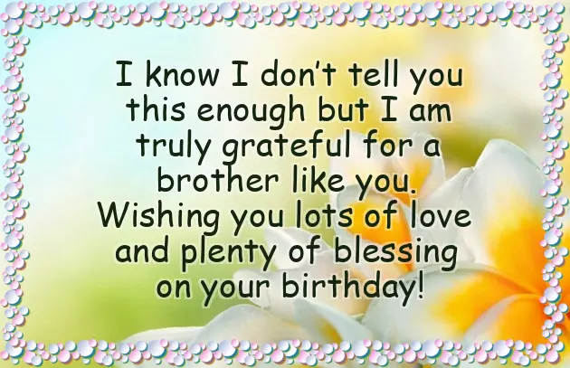 Best Wishes For Brother On His Birthday