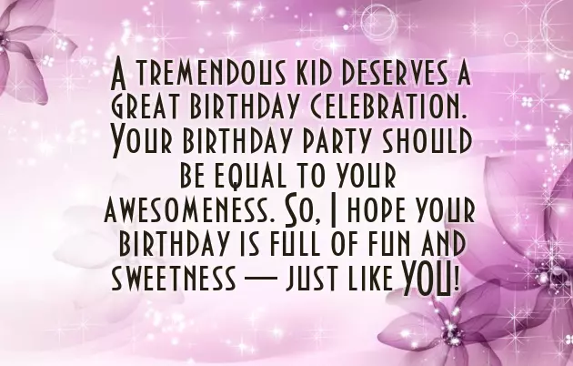 Happy Birthday Kid Wishes