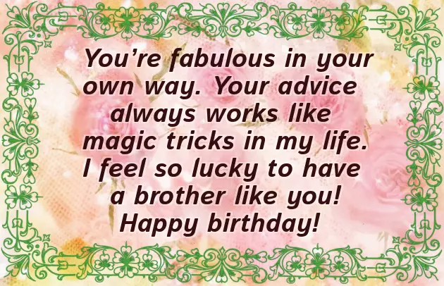 Many More Happy Returns Of The Day Brother