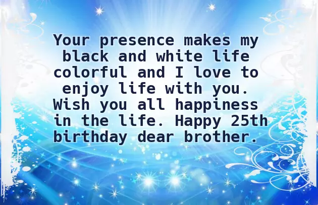 Birthday Wishes For Son 25 Years