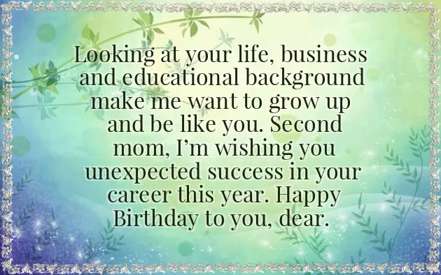 Happy Birthday My Second Mother