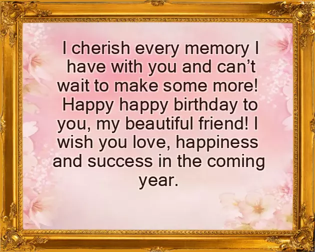 Happy Birthday Wishes To Best Friend Female