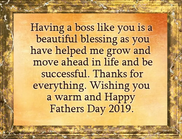 Fathers Day Message To My Boss