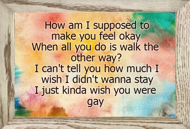 Wish You Were A Gay