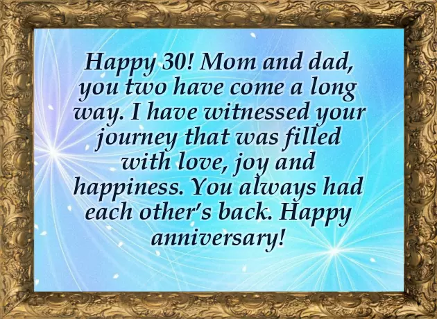 30Th Anniversary Wishes